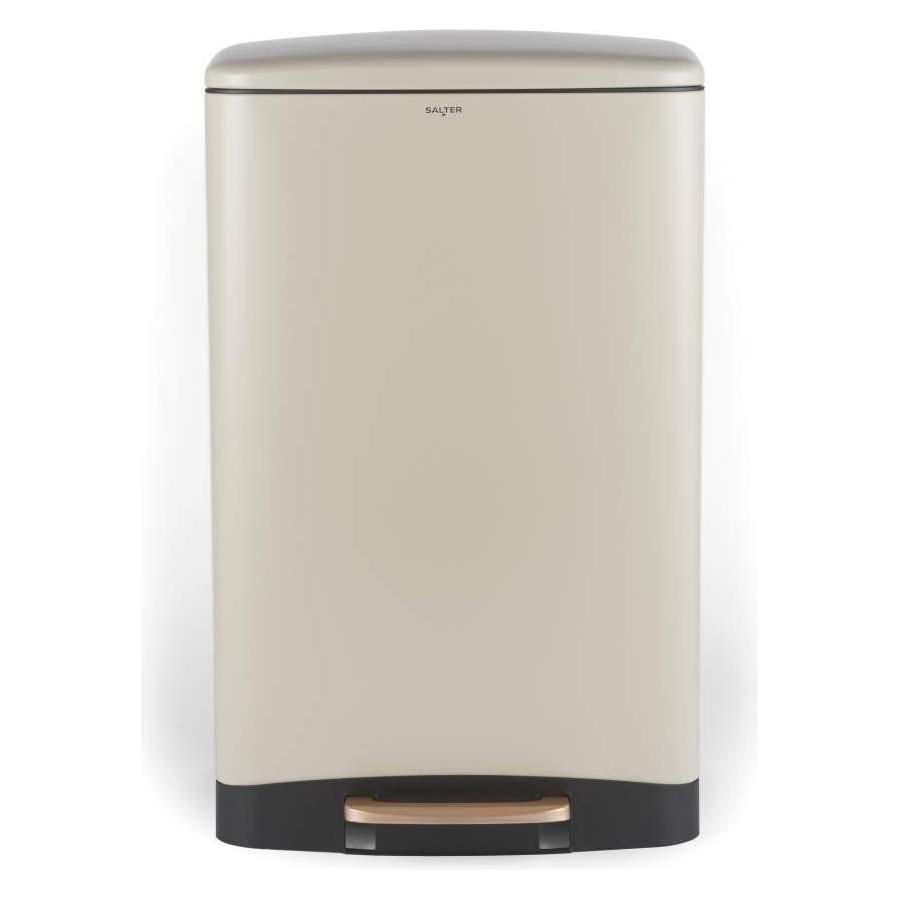 Salter BW14806 Pebble 50L Pedal Bin, Beige (50 l) (BW14806)