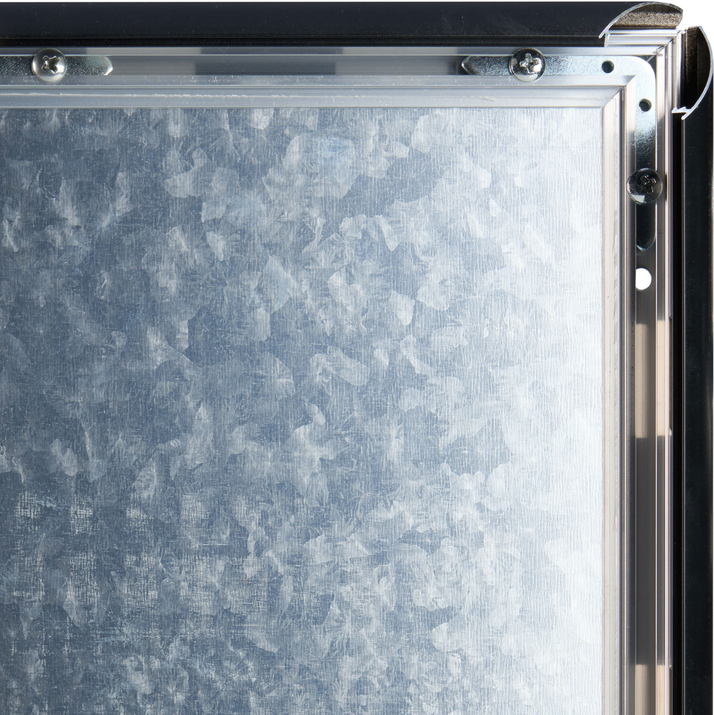 SPRINTIS Cadre clic-clac ignifuge A5 avec certificat de classement au feu B-s1, d0 noir, aluminium