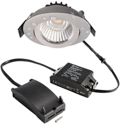Deko-Light LED Einbaustrahler Dione IP44 8,5W 750lm 2700K dimmbar Silber