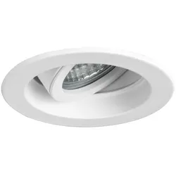 Brumberg 36063070 Einbaustrahler GU10, max. 10 W LED, rund, schwenkbar, weiss matt, vertieft, IP2