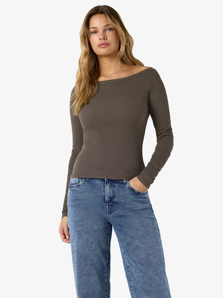 Noisy may Longsleeve "Maya" in Braun - S