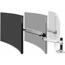 Ergotron LX Monitor Arm mit patentierter CF-Technologie (Tisch, 34", 11.30 kg), Monitor Halterung, Silber