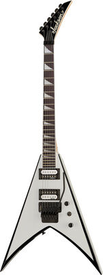 Jackson JS32 King V WH AH blanc avec biseaux noirs