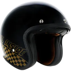 Helstons Devil, Jethelm - Schwarz/Gold - M