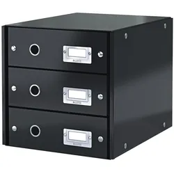 Leitz, Dokumentenablage, Aufbewahrungsbox, Click & Store-Schrank mit 3 Schubladen (10K268A) (A4)