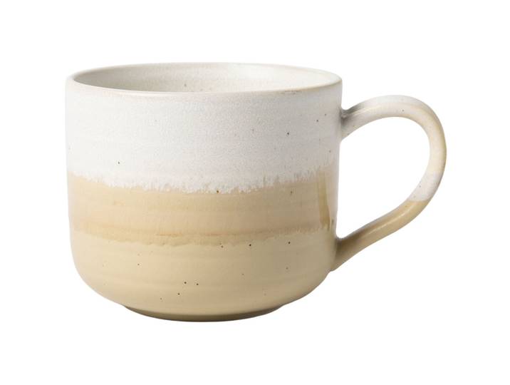 Kaffeetasse Coffee beige Stoneware H 8 cm 360 ml