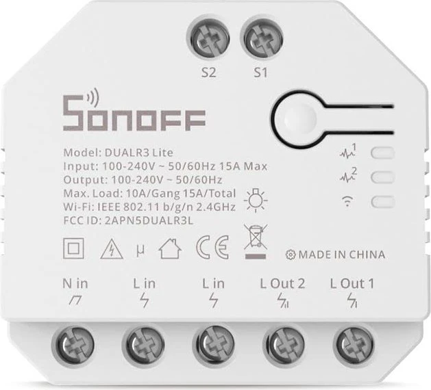 SONOFF DUALR3 Lite 2-Gang Smart Switch