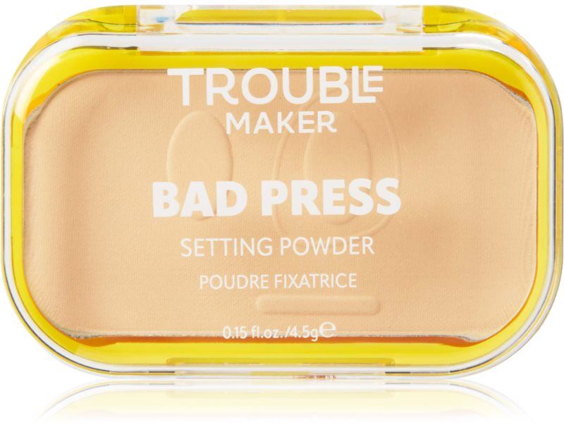 Trouble Maker Bad Press Setting Powder Finishing Powder shade Click Bait Light 4.5 g