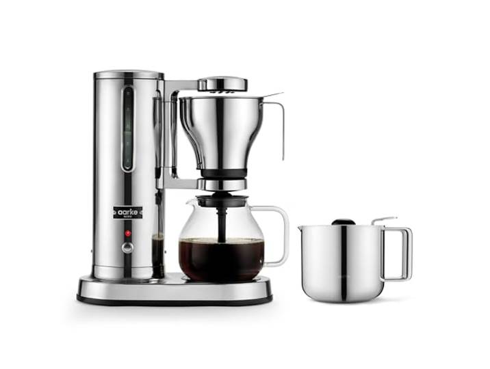 aarke Kaffeemaschine & Thermokannen Bundle, Premium SCA zertifizierte Filterkaffeemaschine mit Blooming Modus, vakuumisolierte Thermokanne aus Edelstahl, 1,25 l, Edelstahl