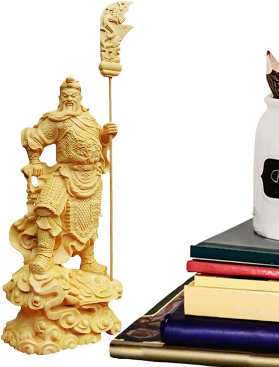 Houten sculptuur Bruin Decoratieve figuur Breedte: 15,4 cm