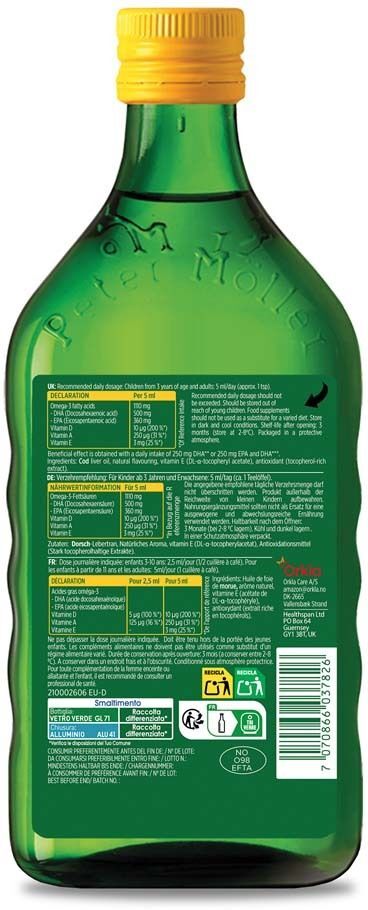 Möller's Omega-3 Zitrone Öl 500 ml