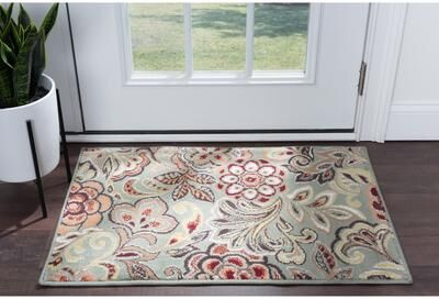 Alise Rugs Decora Farmhouse Floral Indoor Area Rug