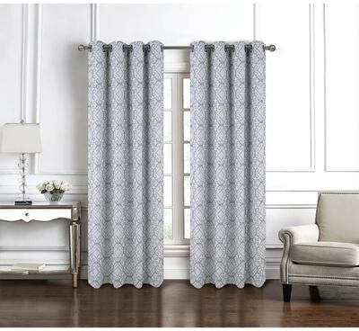 RT Designer Collection Woodbridge Geometric Room Darkening Window Curtain