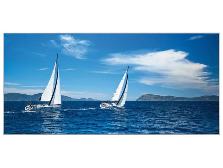 Bild mit Rahmen Segelschiffe image LAND