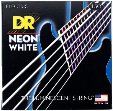 DR Strings Neon White NWE-11