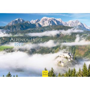 Edition-Seidel Bildkalender 32176, Alpenkalender, Jahr 2027, Motiv: Landschaftsbilder, Spiralkalender, A4