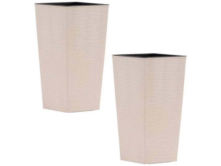 Übertopf-Set Eco Nizza 2-teilig, Creme