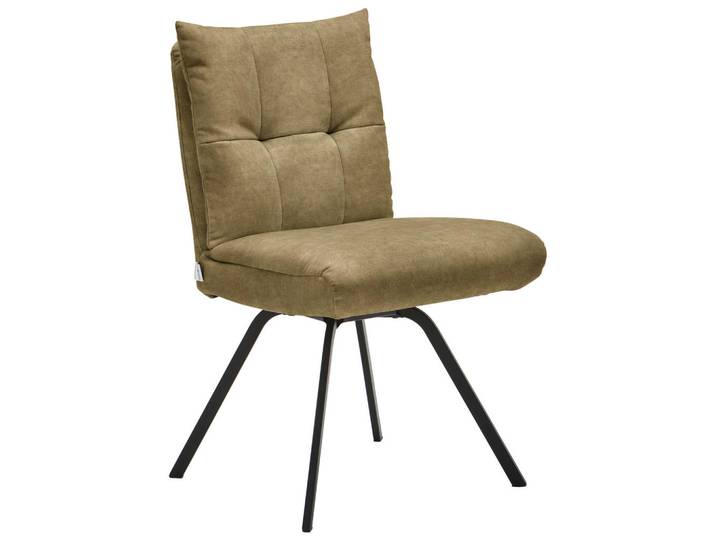 Welnova Stuhl, Braun, Grün, Textil, eckig, 50x84x68 cm, Gestellauswahl, Sitzfläche 180° drehbar, Stoffauswahl, Typenauswahl, automatische Rückholfunktion, Esszimmer, Stuhl, Esszimmerstühle