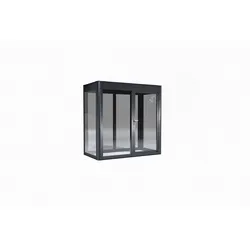 SunElements Design Gewächshaus SunCasa Modern mit Photovoltaik-Option Modern 2.1 anthrazit-metallic, Wand/Dach: 6mm Acrylglas