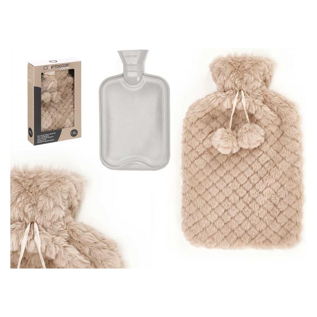 Giftdecor Wassersack 1.8l beige Fellbezug (1.80 l, Bettflasche mit Bezug) (47776654)