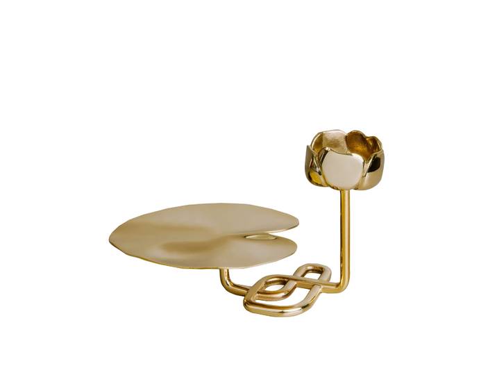 Hilke Collection Bougeoir Ninfea No.2 Laiton