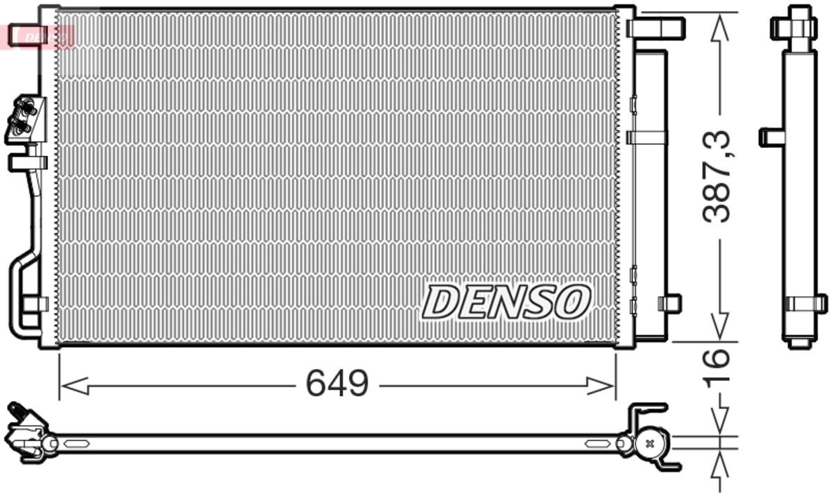 Kondensator, Klimaanlage DENSO DCN43017
