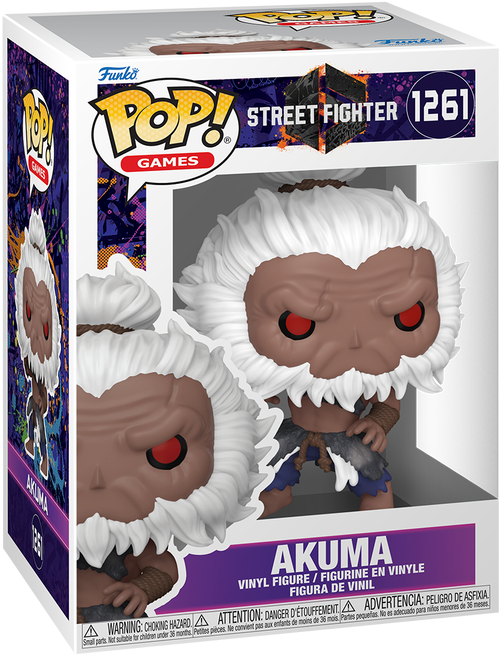 Funko Pop! Games Street Fighter 6 Akuma Vinyl Figure, 1 in 6 Chance of Chase Version #1261