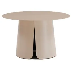 Gartentisch Spoleto Ø 70 cm Aluminium Cream