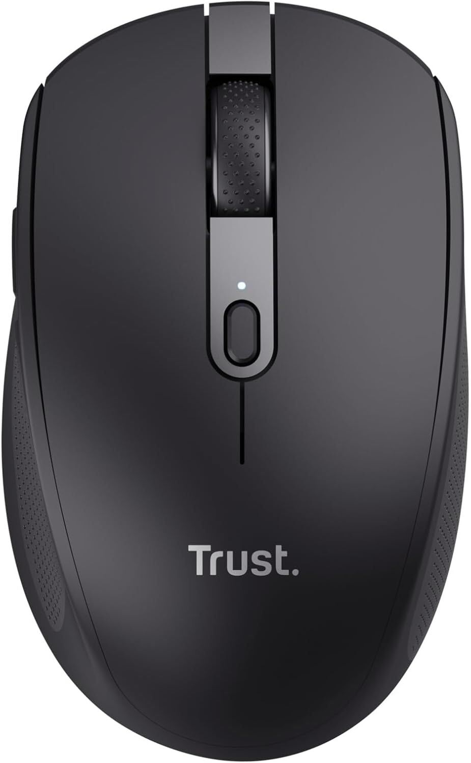 Trust Ozaa Silent Wireless Bluetooth Mouse - Rechargeable, Multi-Device, Compact, 60% Recycled Plastic, for PC/Laptop/Mac/Android - Black, New