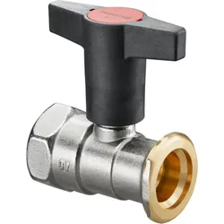 Oventrop Optibal Pumpenkugelhahn 1078371 DN 25, Rp 1 x G 1 1/2, PN 10, ohne Sperrventil, Messing