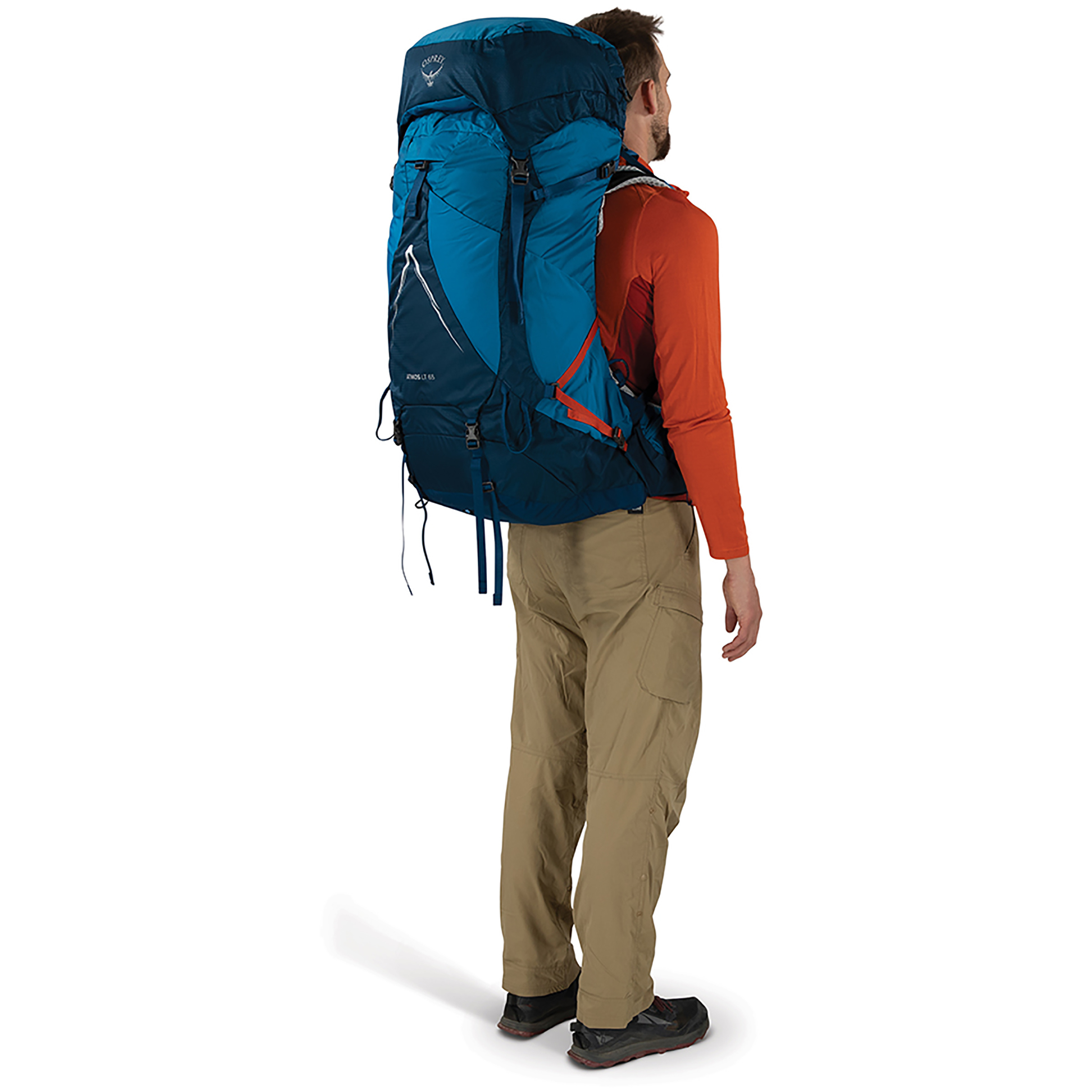 Osprey Atmos AG LT 65 Trekkingrucksäcke blau Größe 65L | S-M Trekking Wasserabweisend