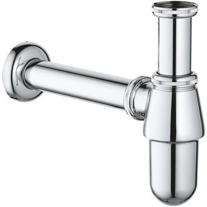 GROHE Siphon Geruchverschluss 1 1/4 Waschbecken, 1 1/4 Zoll, Edelstahl, verchromt