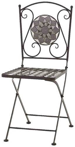 Siena Garden J04667 Como Klappstuhl Stahl mit Mosaikoptik