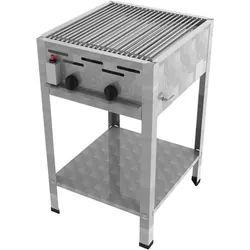 ChattenGlut, Gasgrill, Gasbräter 2-flammig mit Einzelne Edelstahlstäbe als Rost (7.30 kW)