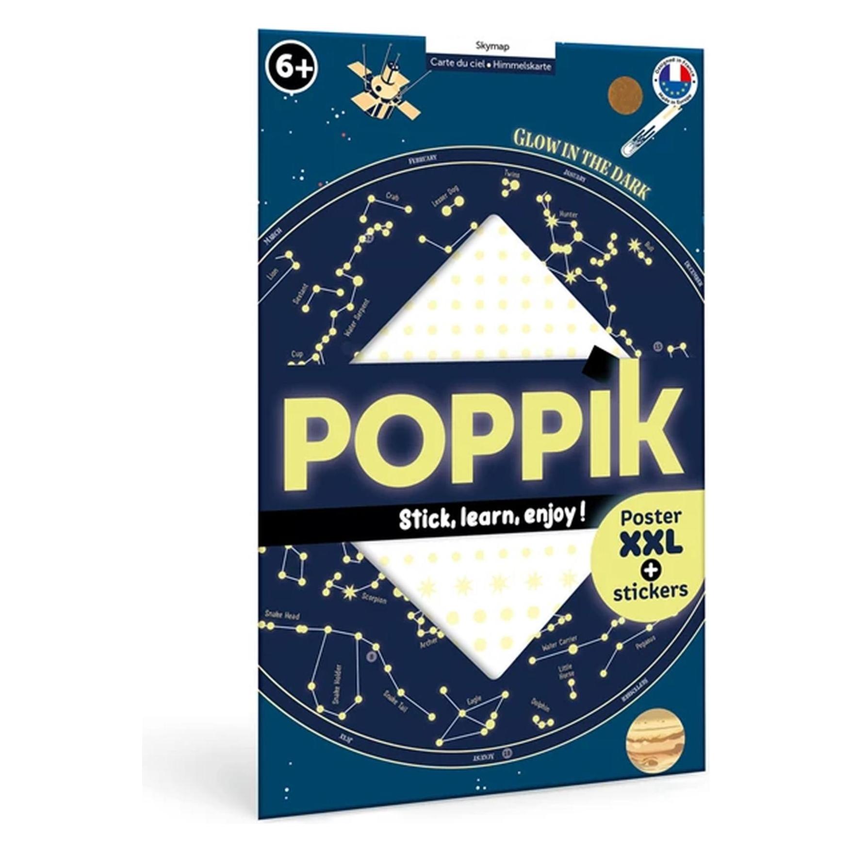 Poppik Sticker Lernposter Himmelskarte (640 Sticker) (DIS004)