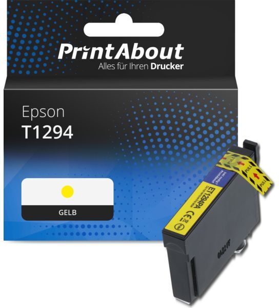 PrintAbout Druckerpatrone kompatibel mit Epson T1294 - Gelb