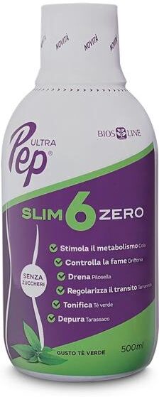 Ultra Pep Slim 6 Zero Tè Verde 500 Ml