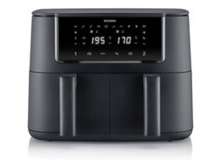 Friteuse sans huile SEVERIN - Airfryer FR2463 - Capacité 8L - Double cuve - 10 programmes - 2600W