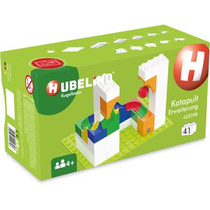 HUBELINO Murmelbahn-Erweiterung 420398 Katapult, ab 4 Jahre, mit 40 Bauteilen und 1 Kugel