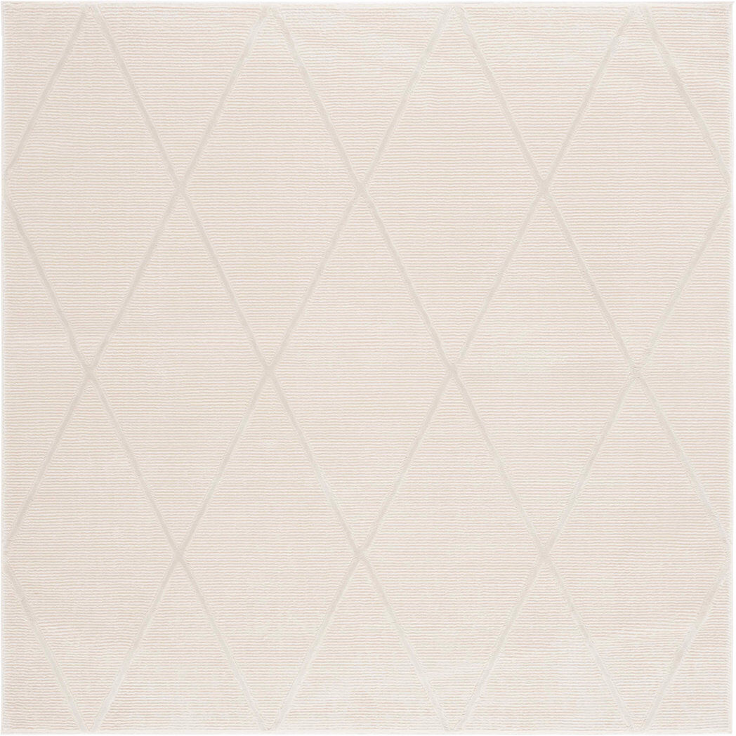 17 Stories Revive Solid Color Area Rug In Ivory Ivory Square 201 cm