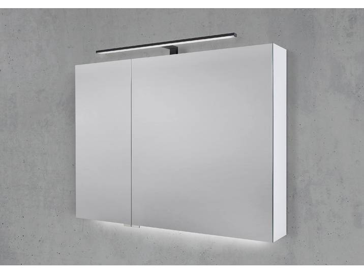Spiegelschrank 90 cm mit MULTI LED Aufsatzleuchte