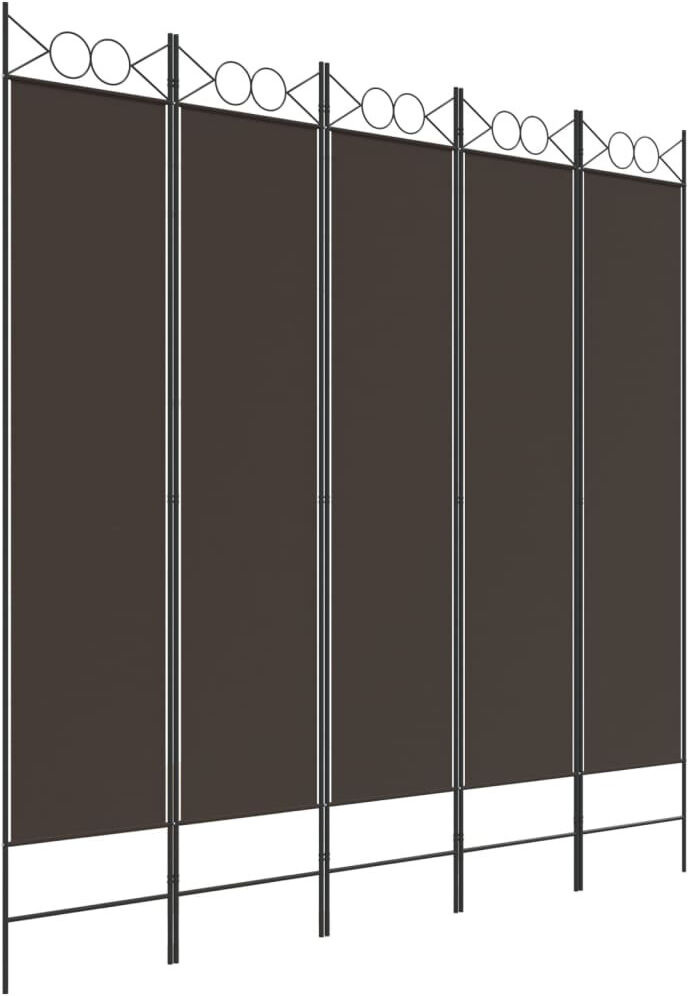 Marlow Home Co. Casida Folding Room Divider Brown 160 x 220 cm