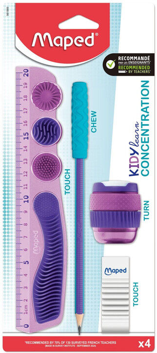 Kit multi-produit Kidy Learn Concentration violet - Maped