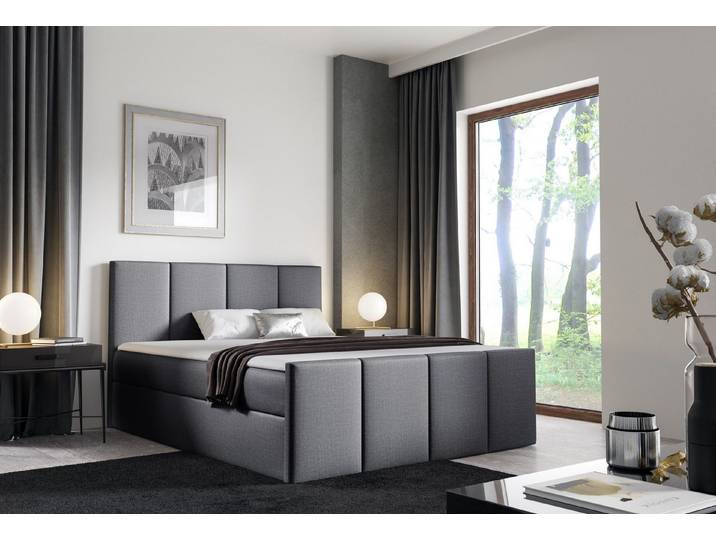 MF Design Boxspringbett Boxspringbett LARS mit Bettkasten und Federautomatik, Vorhanden