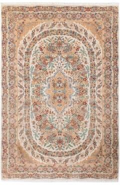 "Overton Hand Knotted Wool Vintage Inspired Traditional Mogul Beige Area Rug - 6' 2"" x 9' 2"""