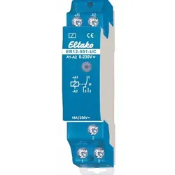 Eltako Installationsrelais, 1TE, teilelektronisch, DIN-Schiene, 1W, 8-230V/AC/DC, 16A, 250V, AC