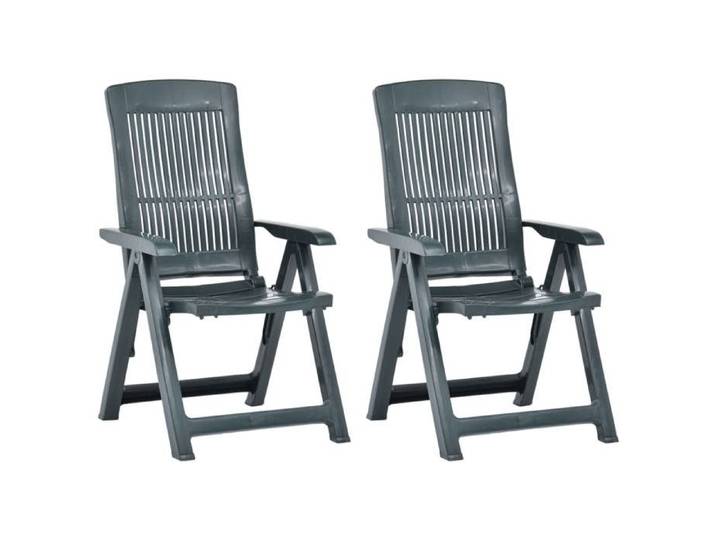 Lemon 2 Pcs chaises de balcon VIDAXL Chaises inclinables de jardin lot de 2 Plastique Vert CCL66991716
