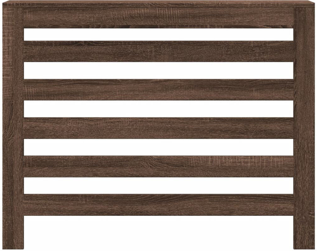 vidaXL Small Radiator Cover Brown Oak 104 x 20 x 82 cm
