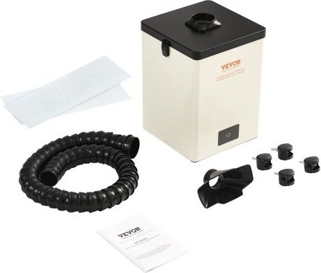 VEVOR Soldeerrookafzuiger 150W met 3-traps filter en 332 m³/u capaciteit voor soldeer- en laswerkzaamheden