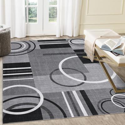Garvee Modern Geometric Circles Area Rug